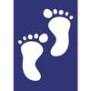 A5 Self-adhesive Stencil Special for Textile Baby Feet + Spatula