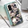 Мультяшный Милый Чехол для Телефона с Пандой Силиконовый PC+TPU Для Samsung S10 20 30 22 23 24 Plus Lite Ultra Чехол