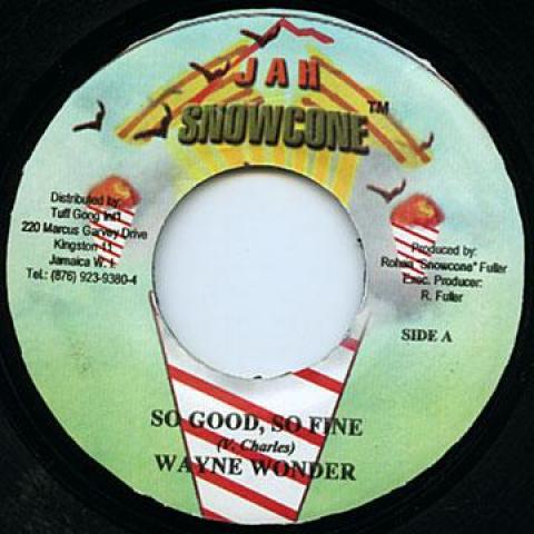 Пластинка 7 дюймов WAYNE WONDER / FUTURE TROUBLE - So Good, So Fine / Almighty Real Jah Snowcone 2005 Ямайка Регги, Ска и Даб