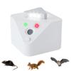 HUAJUN Indoor Ultrasonic Mouse and Insect Roaches Quiet Ultrasonic Mouse Repellent with USB Rechargeable Strobe Light for White Repellent, Non-Toxic,