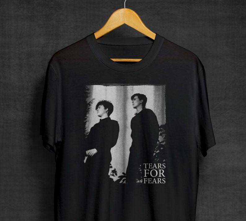 Черная футболка Tears For Fears | Футболки с группами | Синти-поп | Новая волна | Поп-рок