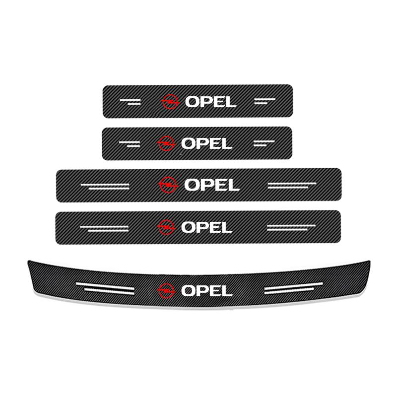 Car Anti-skid and anti-scratch of carbon fiber threshold stripFor Opel Astra j g Insignia Corsa d Vectra c Zafira a Auto Gadgets HX4