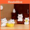 Adorable Resin Cat Figurines For Diy Miniature Gardens Cute Desk Decor