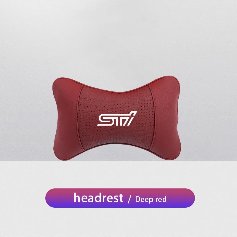 1Pcs Car Seat Headrest Auto Logo Neck Pillow For Subaru Crosstrek Ascent Forester Tribeca Outback Legacy Impreza Levorg Mpreza YY2