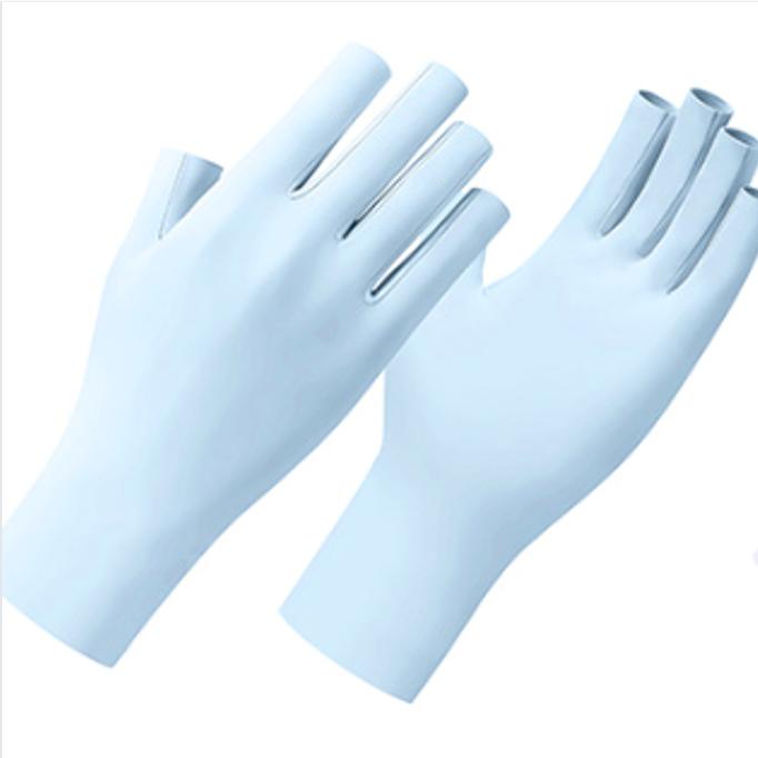 Перчатки Ice Silk для маникюра, выпечки, УФ-лампы, антибликовые, для езды на велосипеде, для защиты от солнца, для женщин, тонкий стиль