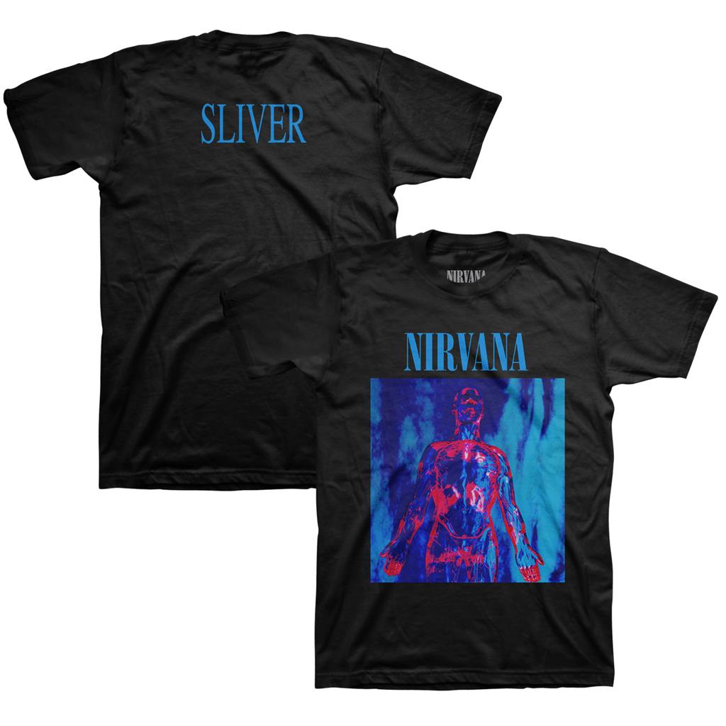 Двусторонняя футболка Nirvana Seahorse Мужская Беременность, Унисекс Уличная одежда для фанатов гранж-рока, Повседневная футболка с коротким рукавом, 100% хлопок