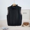 Autumn and winter new retro casual style clip Mao Mao vest vest women's fleece warm loose sleeveless coat women