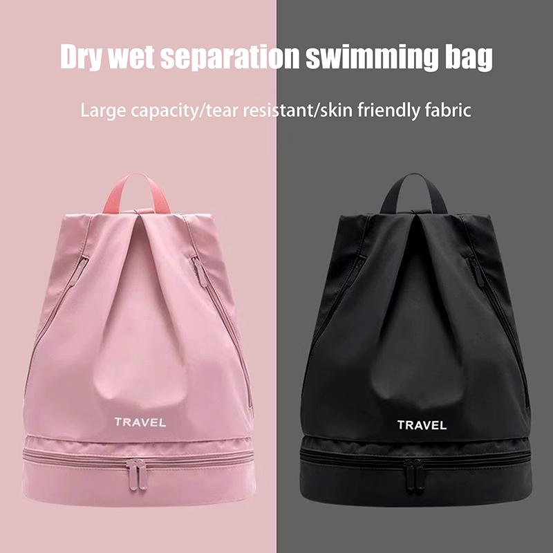 Wet Dry Separation Fitness Bag Swimming Bag Waterproof Travel Sport Bag Basketball Soccer Pouch Hiking Climbing Backpack