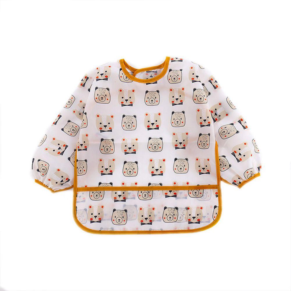 Paint Cartoon DIY Children Long Sleeve Clothes Baby Kids Bib Art Accessory Painting Apron Smock