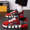 Trend Graffiti Casual Sneakers Unisex Outdoor Breathable Non-slip Men's Skateboard Shoes Fashion Red Flat Vulcanized Shoes Women