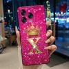 Чехол для ZTE Blade V70 Vita/Nubia V70 Дизайн Мягкий Силикон Черный Чехол Ударопрочный Красивый Модный Корона Буква Узор Оболочка