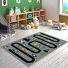 Stain Resistant Machine Washable Digital Printed Non Slip Dot Base New Generation Educational Children's Carpet C6099