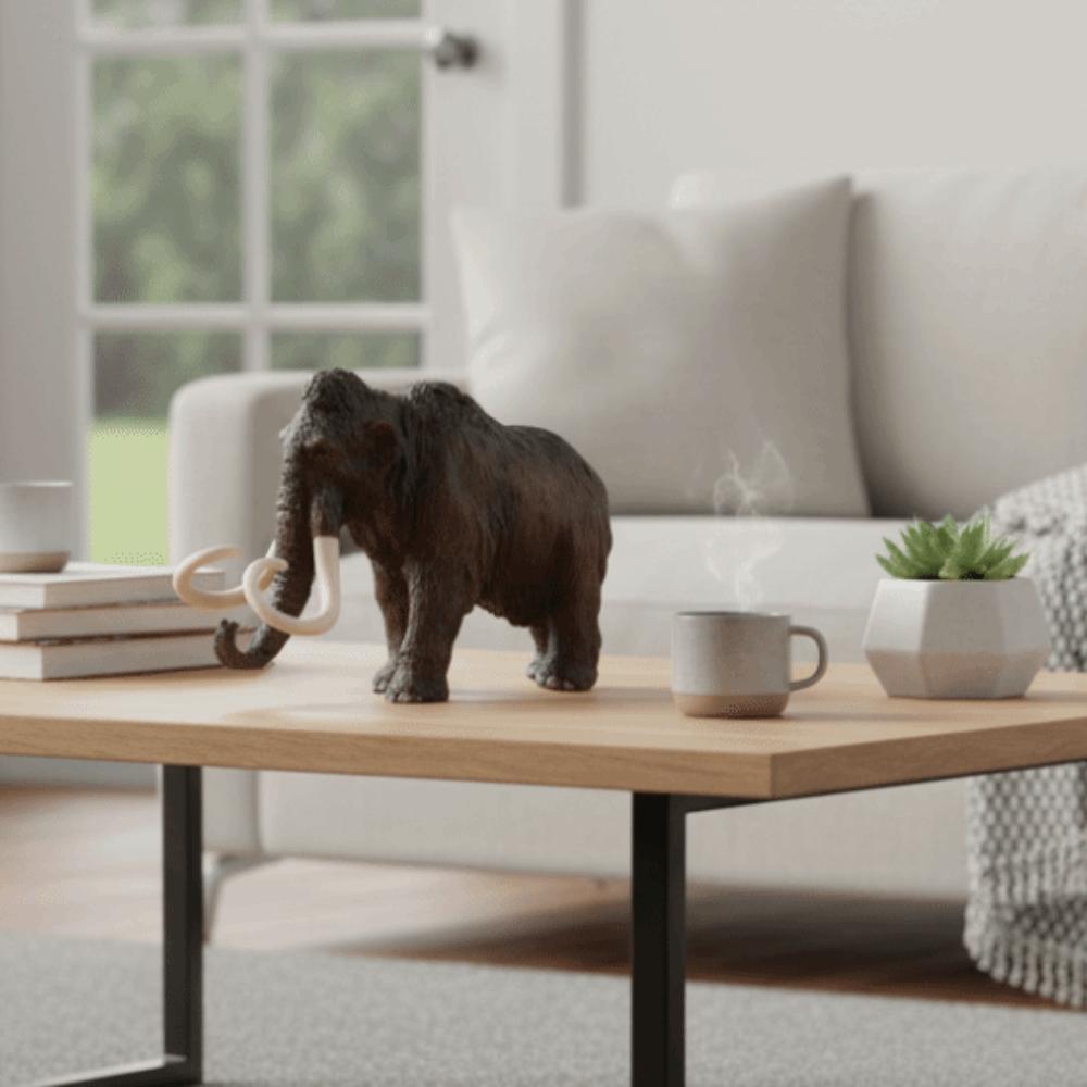 Collectible Simulation Elephant Action Figures Handmade Elephant Miniatures Figurine Children Toys