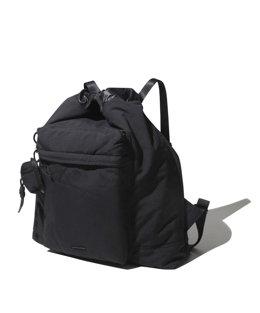 Customellow Black Nylon Two-Way Backpack_Cabax25101Bkx