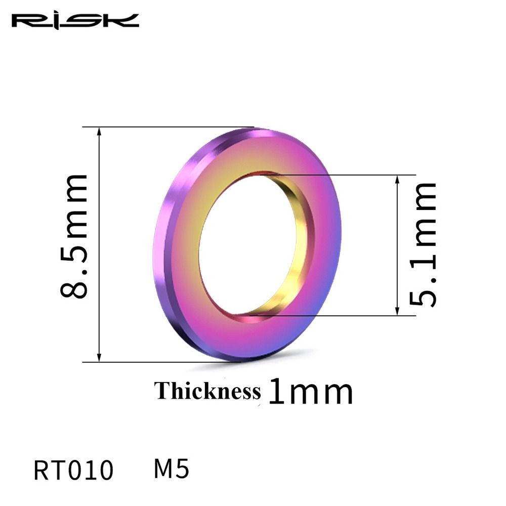 RISK Велосипедные болты шайбы M5 M6 MTB Дорожный велосипед Высококачественные детали Велоспорт на открытом воздухе