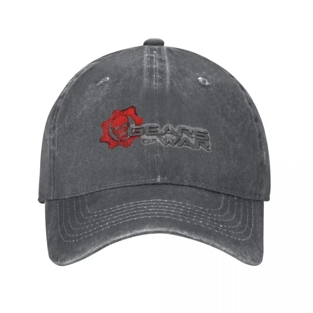 Gears Of Wars Baseball Cap Vintage Distressed Washed Shotting Game Crimson Omen Sun Cap Unisex Outdoor Running Golf Gift Hats