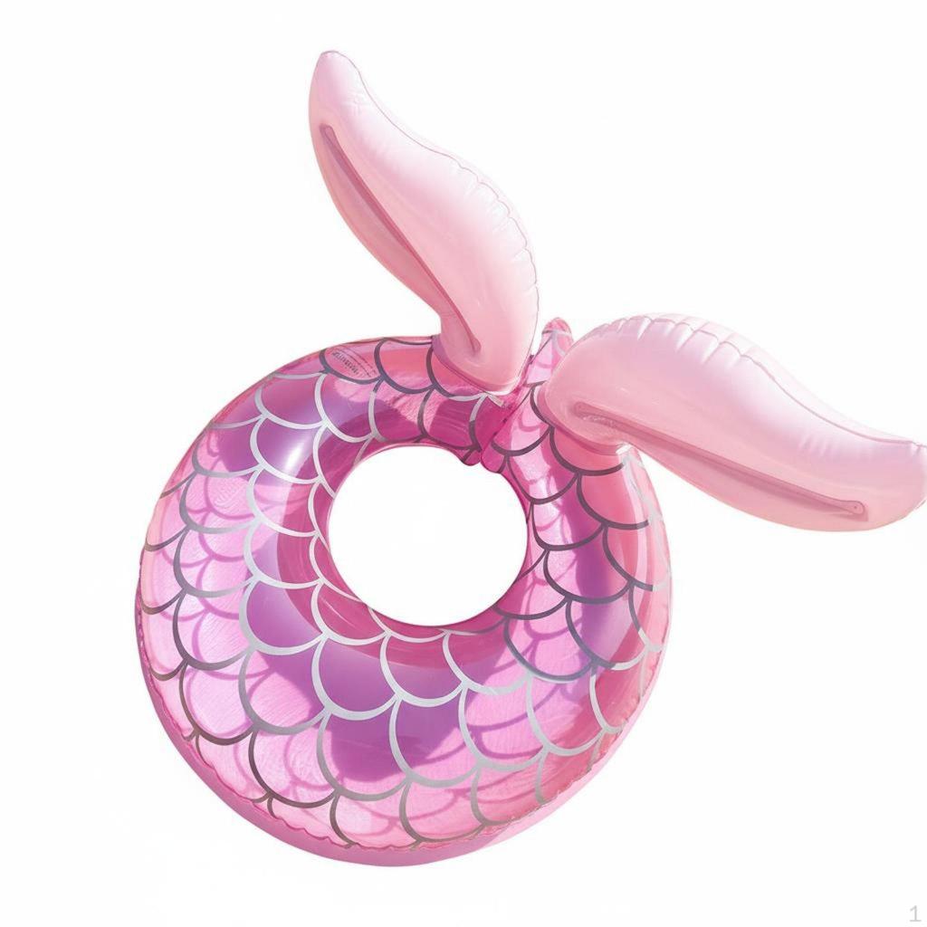 Mermaid Tail Swim Tube Instagrammable Pool Accessory Whimsical Design Fish Scale