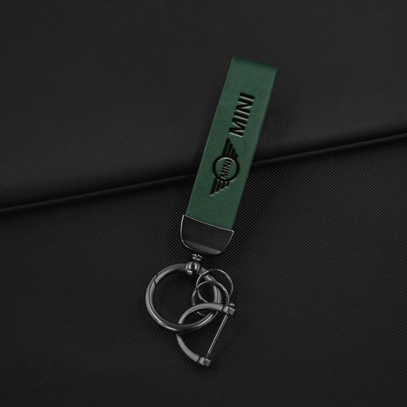 Zinc Alloy Leather Keychain Ring Decorative Pendant For Mini Cooper One JCW F54 F55 F56 F57 F60 R50 R52 R53 R55 R5 Accessories qclyn77