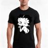 Betty Bw Tshirt Summer Casual Cotton Tee Oversized Streetwear Tops Vintage Graphic Print Loose Fit Short Sleeve