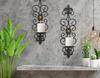 1Pc Wall Candle Holders Retro Diamond Encrusted Candlestick for Living Room Bedroom Decorations