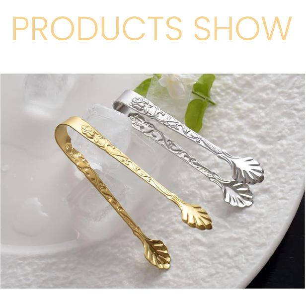 2Pack Rose Handle Sugar Tongs, Vintage Rose Relief Stainless Steel Ice Cube Clips Sugar Tongs Sliver and Gold Small Food Clips for Tea and Coffee