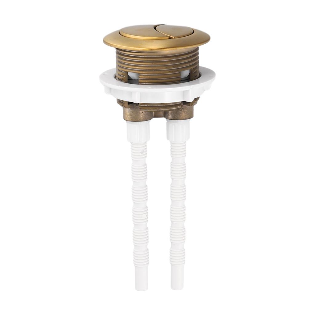 Compatible 38mm Brushed Brass Gold Toilet Flush Cistern Button for Renovations