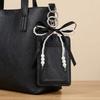 Pearl Short Card Bag PU Leather Bow Card Holder Causal Woman Wallet  Lady