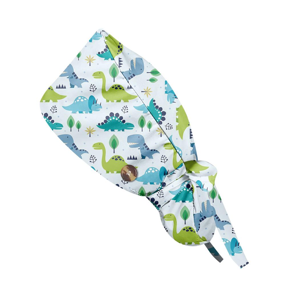 Fashionable Small Animals Print Work Cap, Casual Women's Ponytail Cap, Wash Cap, Baotou Cap