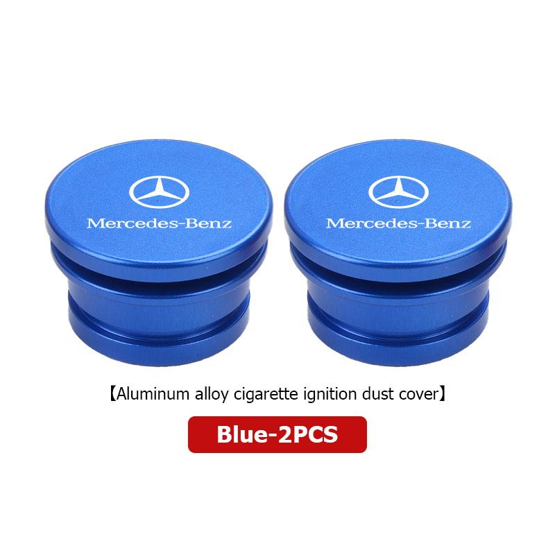 BKS2 Car Cigarette Lighter Dust Cap Aluminum Alloy Auto Accessories For Mercedes Benz AMG A C E S G Class W201 W210 W108 W204 W205