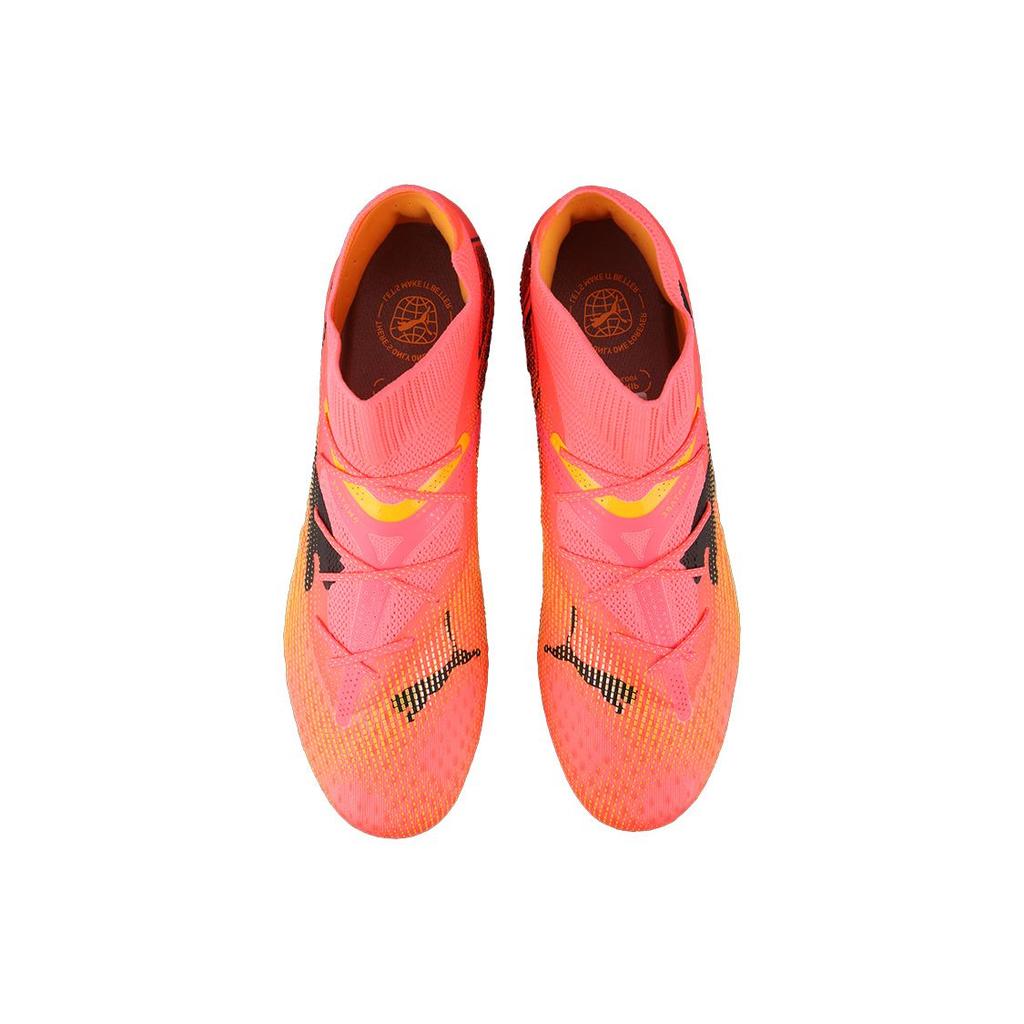 Puma Будущее Максимальный Комфорт Защиты от Ударов MG (Резиновые короткие шипы) Прочные футбольные бутсы Унисекс Футбольные бутсы Закатно-красные 107703-03