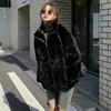 Imitation Rex Rabbit Fur Coat Women's Winter New Fragrant Stand-up Collar Plush Loose Hooded Coat Tide