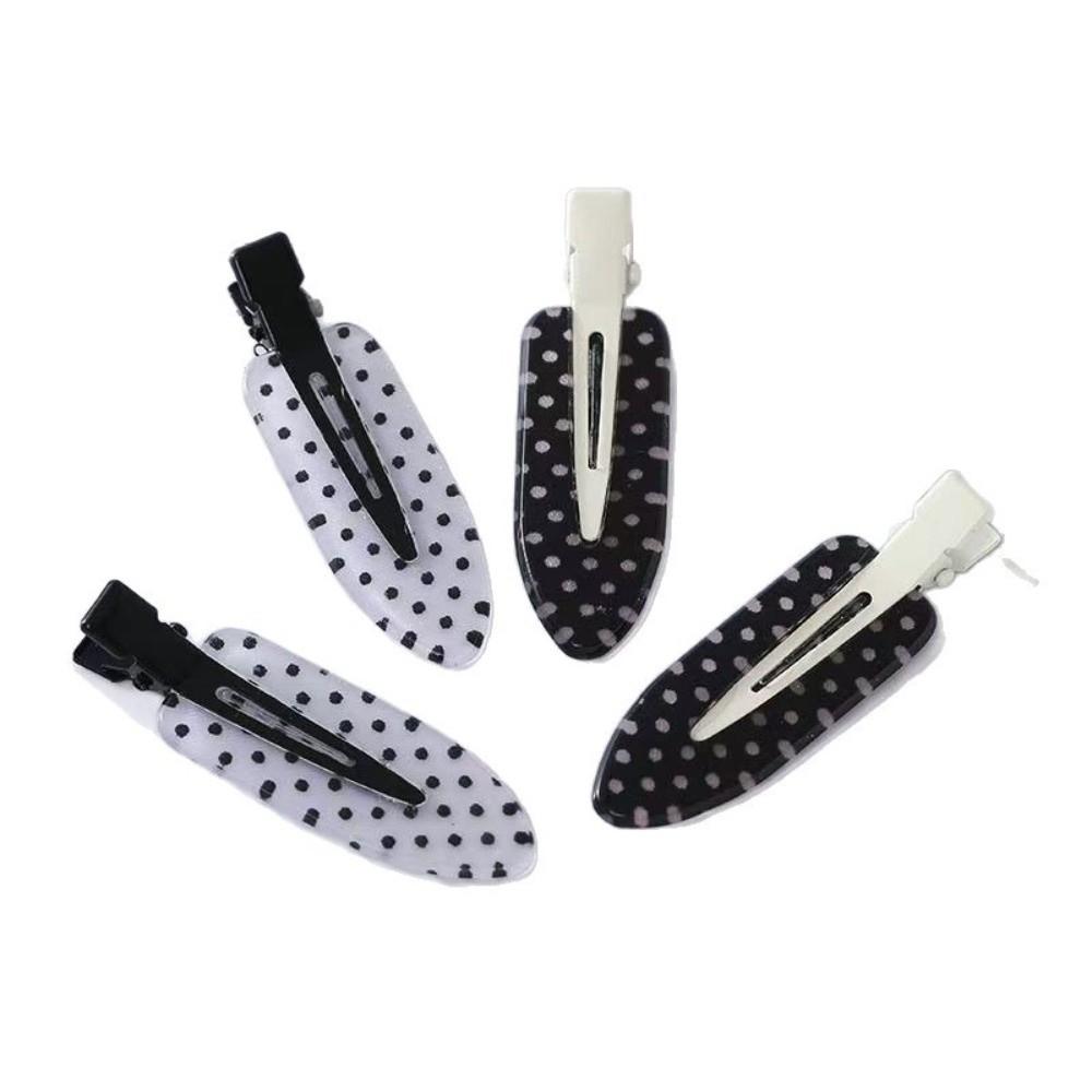 Polka Dot Seamless Hairpin Black White Hair Styling Accessories Cute Acrylic Hair Clips Daily Wear