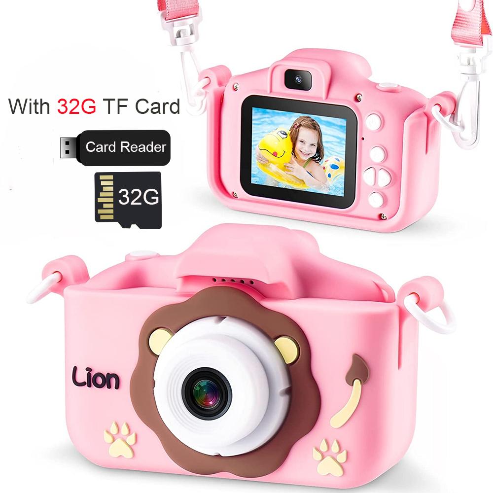 Детские мини-камеры с героями мультфильмов, 40-мегапиксельный HD-экран, развивающие детские игрушки, портативный цифровой фоторегистратор для мальчиков и девочек, подарок на Рождество и день рождения