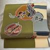 Used Harvest Autumn, Unused, Artist's work, Bingata-dyed vegetable illustration, pure silk crepe, 9-inch Nagoya obi