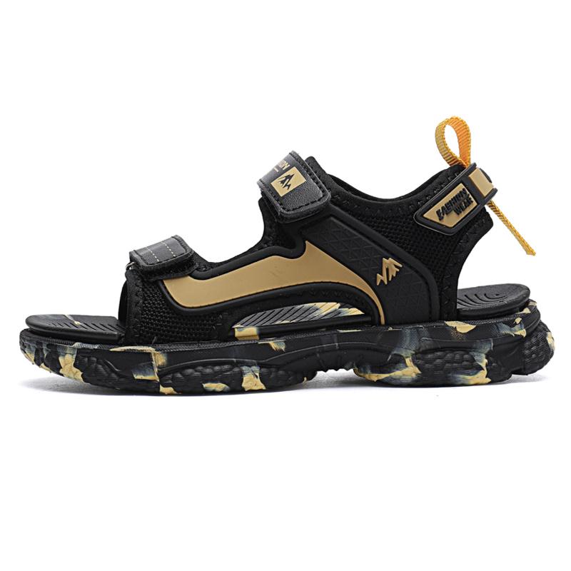 Резиновые нескользящие и износостойкие сандалии Модные детские пляжные сандалии