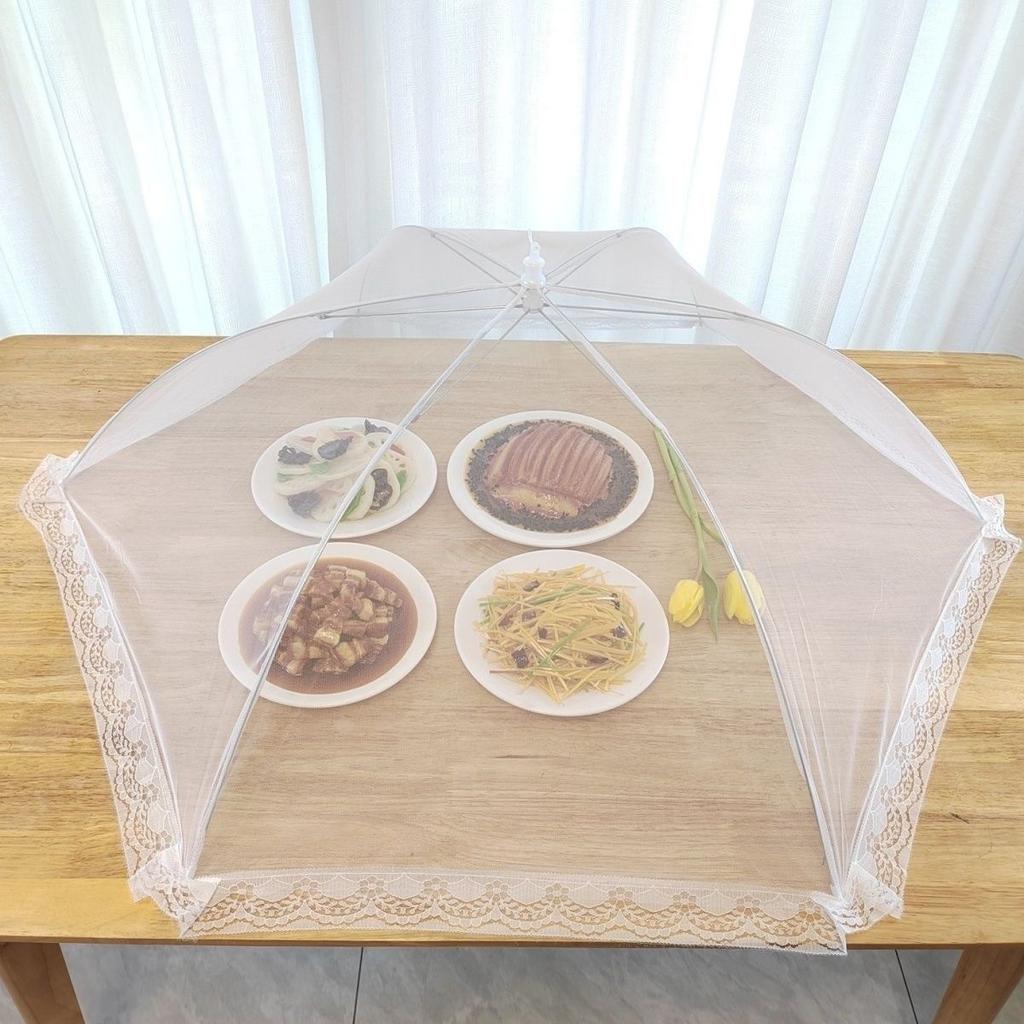 Моющийся сетчатый чехол для еды, складной бытовой зонтик для еды, пикника, барбекю, вечеринки, москитная сетка от мух, палатка, кухонные гаджеты