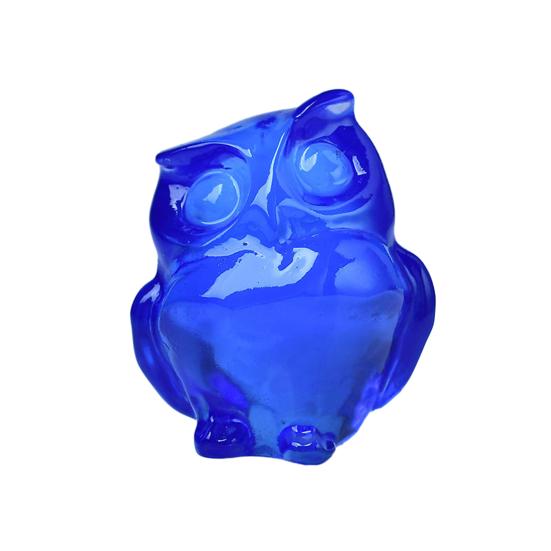 Скульптура совы, реалистично выглядящая, прекрасный искусственный кристалл, ручная работа, полированная статуя совы, статуя животного, украшение для рабочего стола