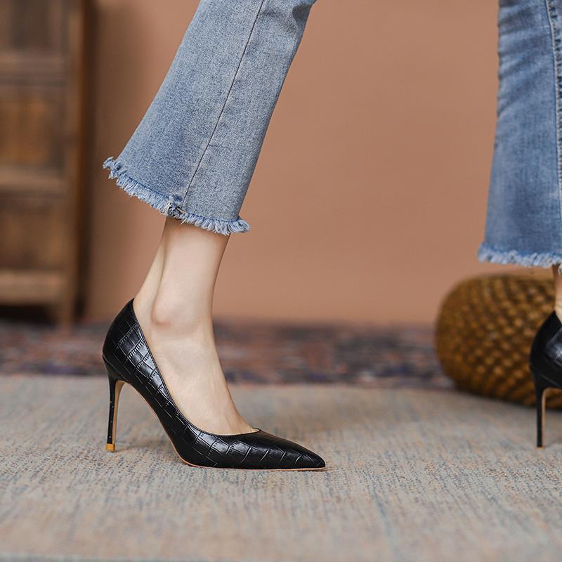 Новый стиль, модный дизайнер, сексуальные новые коричневые удобные универсальные туфли на высоком каблуке, женские туфли-шпильки, одинарные туфли для женщин, Zapatos Mujer