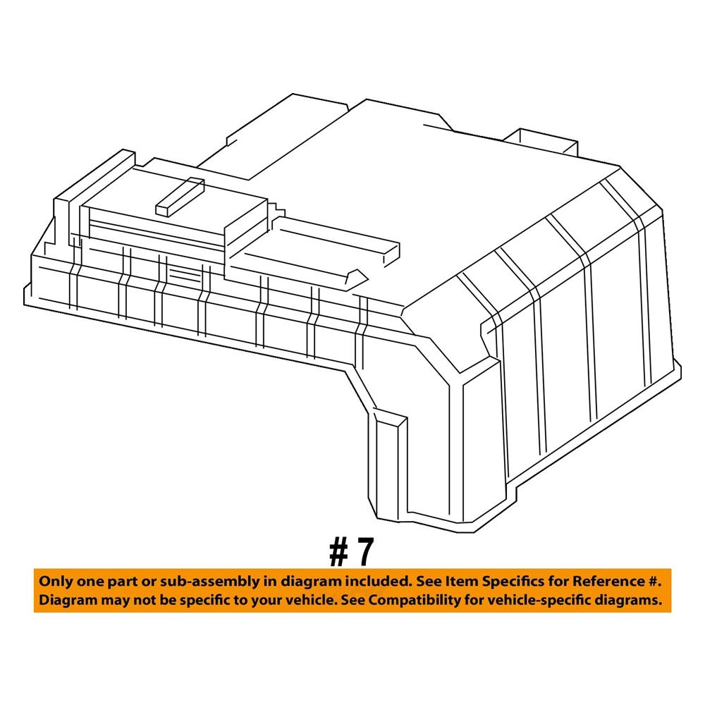Under Hood Fuse Block Cover for Silverado Sierra 2019-2025 84336357