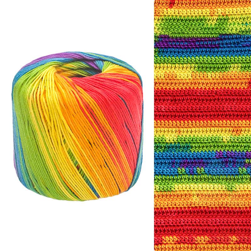 40g Hand Knitted Cotton Yarn Ball For Knitting Doll Hand Woven Crochet Cotton Yarn DIY Dyed Wool Yarn Handcraft Accessories