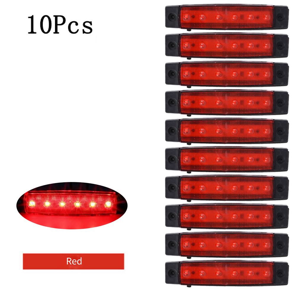12 В/24 В 10/30 шт. светодиодный боковой габаритный фонарь для грузовика с прицепом, водонепроницаемый с проблесковой лампой E-Marke
