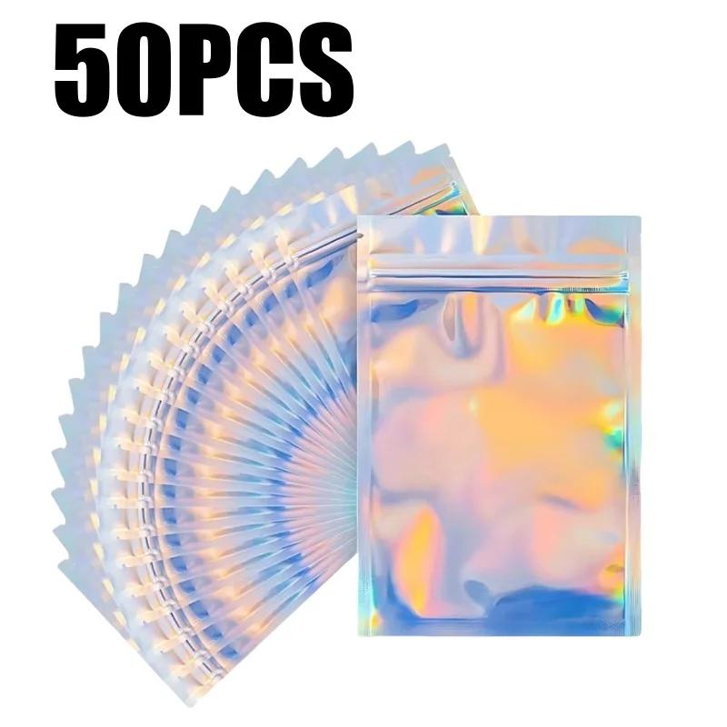 Пакеты с лазерной застежкой-молнией для ожерелий и сережек, подарочные пакеты для ювелирных изделий, чехлы для мобильных телефонов, разноцветные подарочные пакеты, органайзеры для кухни.