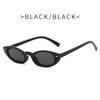 Retro Oval Cat-Eye Sunglasses – Vintage 90s Narrow Frame UV400 Fashion Eyewear for Women & Men