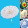 Comfortable Grip Blank Paper Umbrella DIY Wood Drawing Umbrella Oil Paper Umbrella  Dance Prop