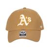 47 Бейсбол Главная Лига MVP Кепка Бренд Логотип MLB Уличный Унисекс Oakland Athletics Верблюжий Охра Один Размер Мужская Женская