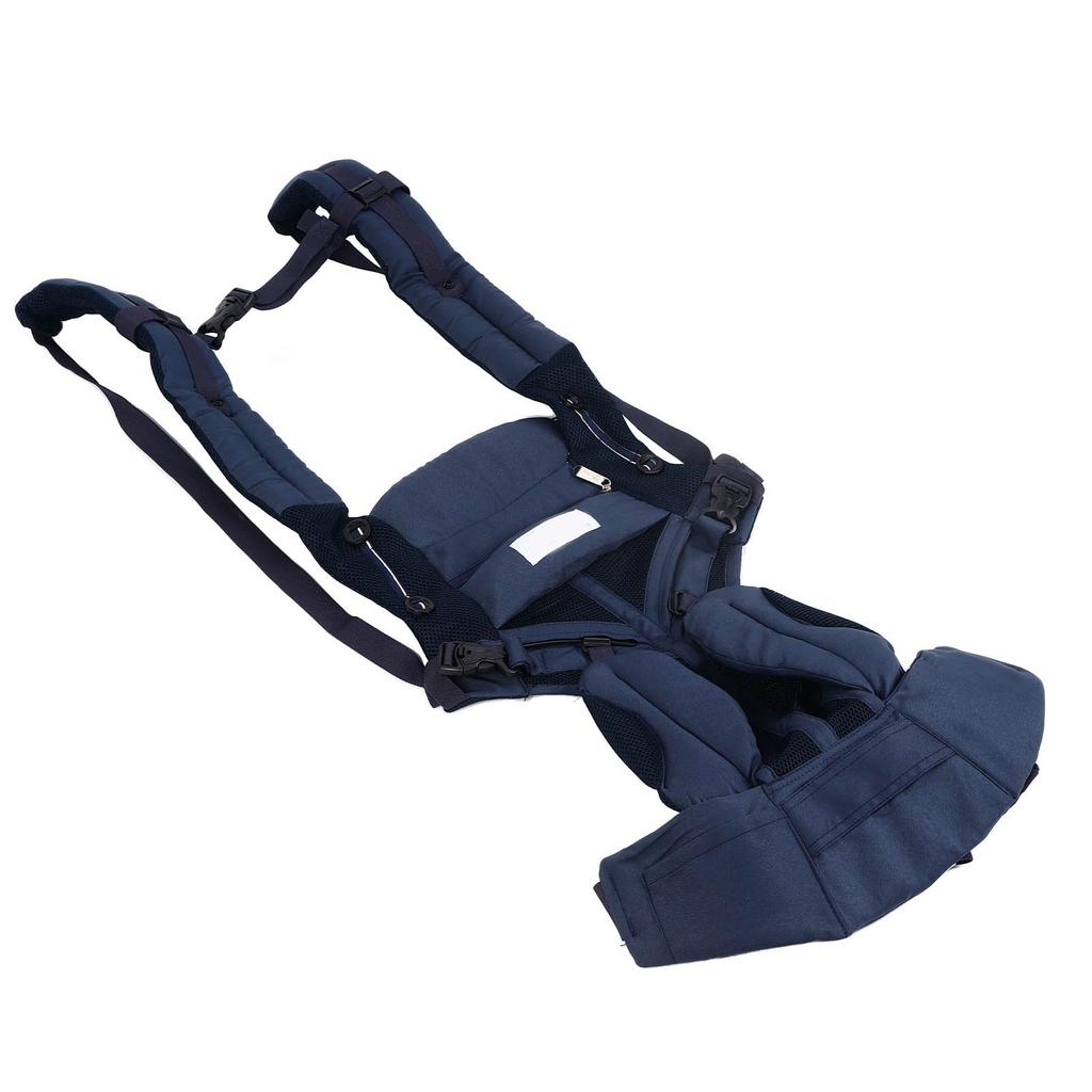 Детская переноска Эргономичный дизайн Дышащий Регулируемый Удобный Мягкий хлопковый материал Полосатый синий