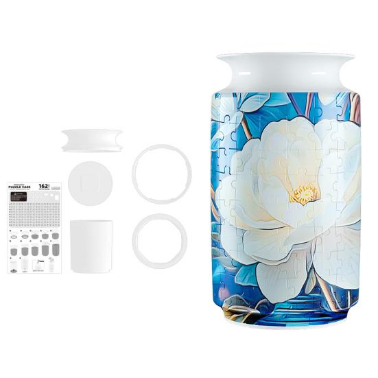 3D ваза-головоломка изогнутые части головоломки ваза 3D художественная ваза-головоломка со съемным стаканом для воды и подставкой для цветочной композиции домашний офис декор