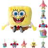 Fluffy Spongebob Patrick Star Squidward Plush Toy Pendant Soft Stuffed Doll For Girls And Boys