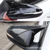 Hyundai I30 Rearview Mirror Cover - Glossy Black Carbon Fiber Pattern