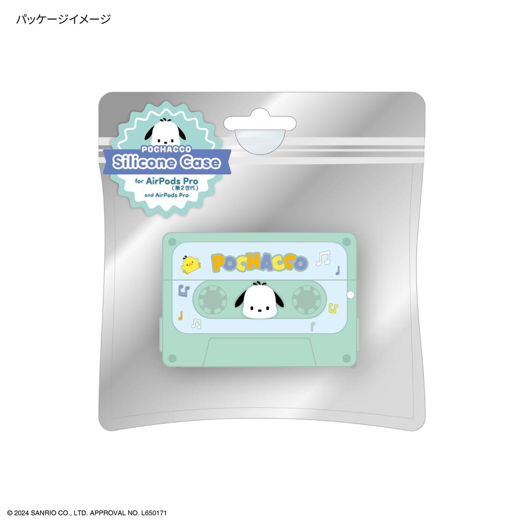 Gourmandies Sanrio Characters AirPods Pro Pro Совместимый силиконовый чехол Pochacco (Второе поколение)/AirPods SANG-425PC
